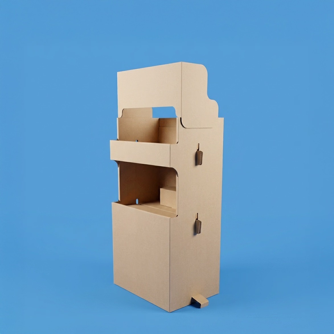Meuble auto carton contenant auto R°V°
