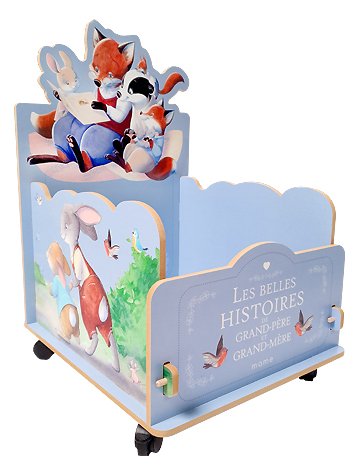 Contenant vrac en MDF imprimé pour FLEURUS