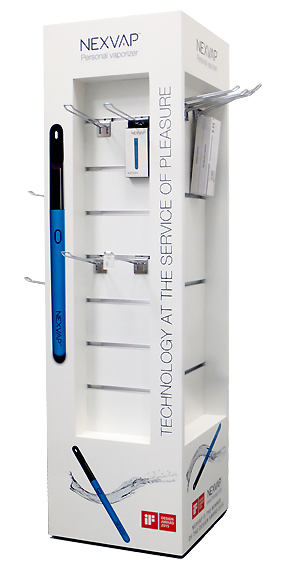 Tourniquet de sol en mélaminé blanc pour NEXVAP