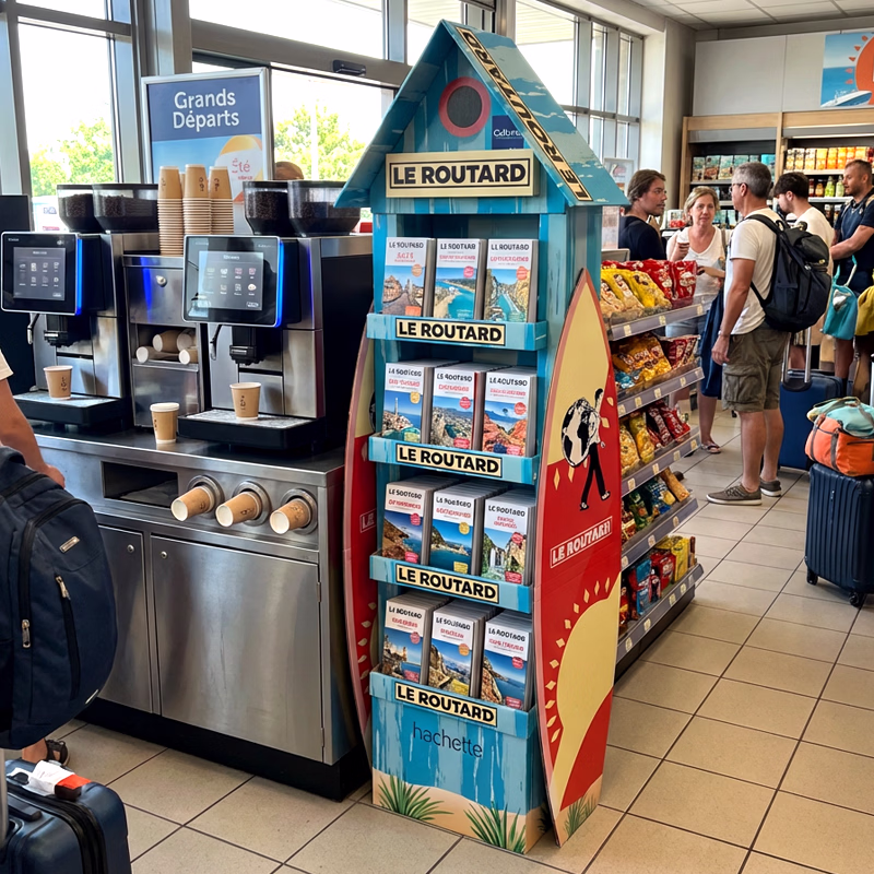 plv de sol théâtralisée pour le Guide du Routard