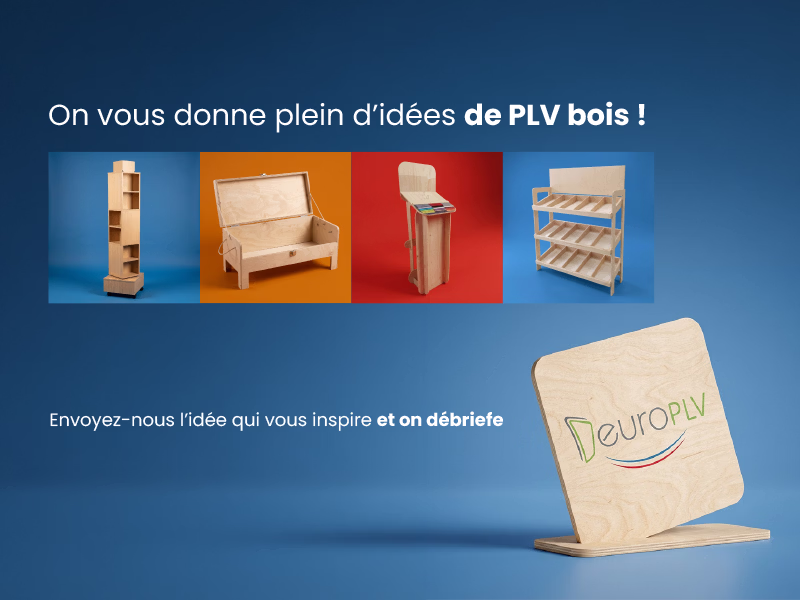 Choisissez votre PLV bois