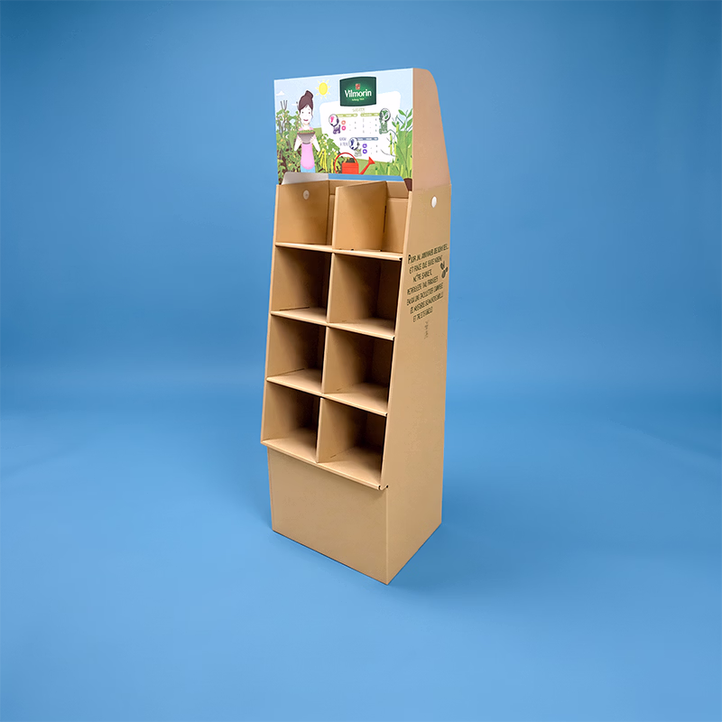 Présentoir de sol carton type canadien sur mesure