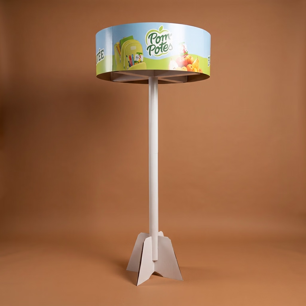 Carrousel carton rond