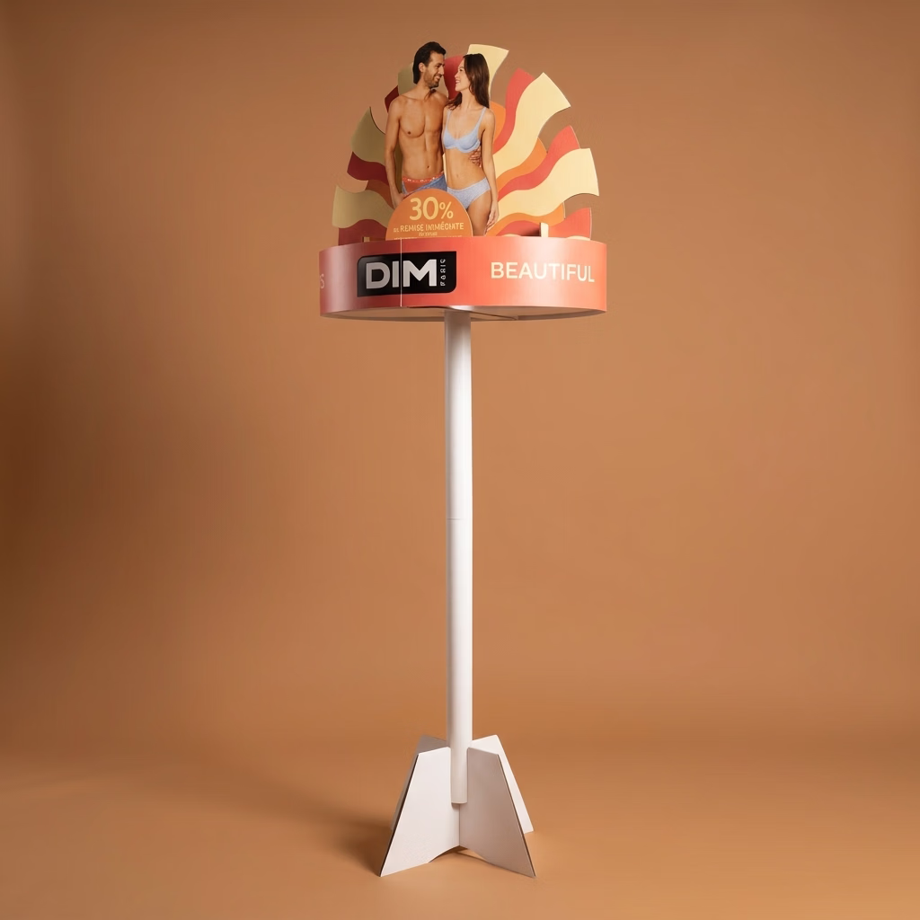 Carrousel carton rond théâtralisé