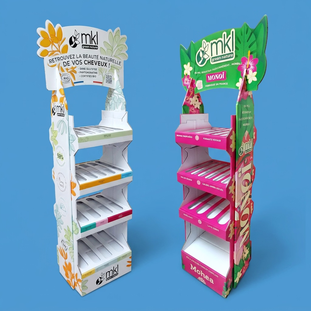 Colonne étagères de sol carton