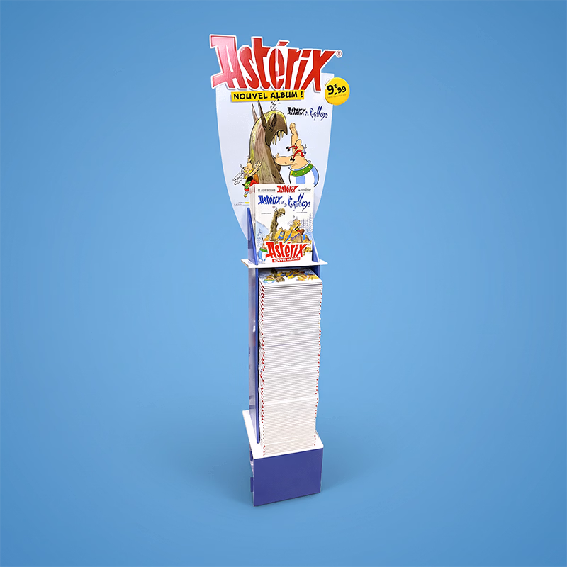 Colonne de sol en carton stockeuse 100 volumes