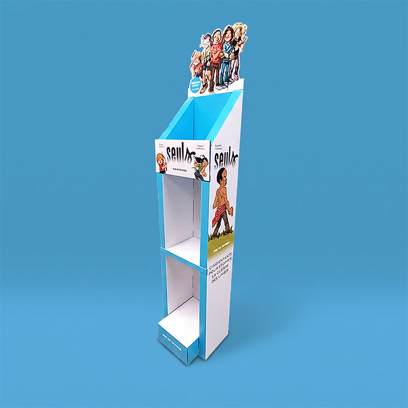 Colonne de sol en carton stockeuse
