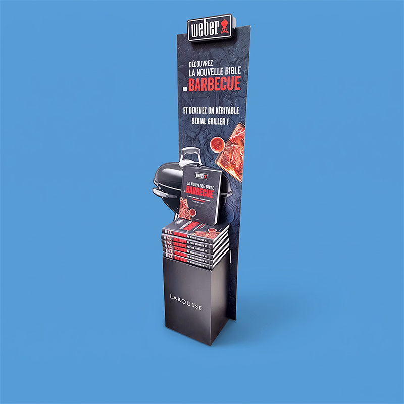 Colonne de sol en carton stockeuse