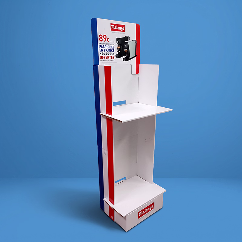 Colonne de sol en carton stockeuse