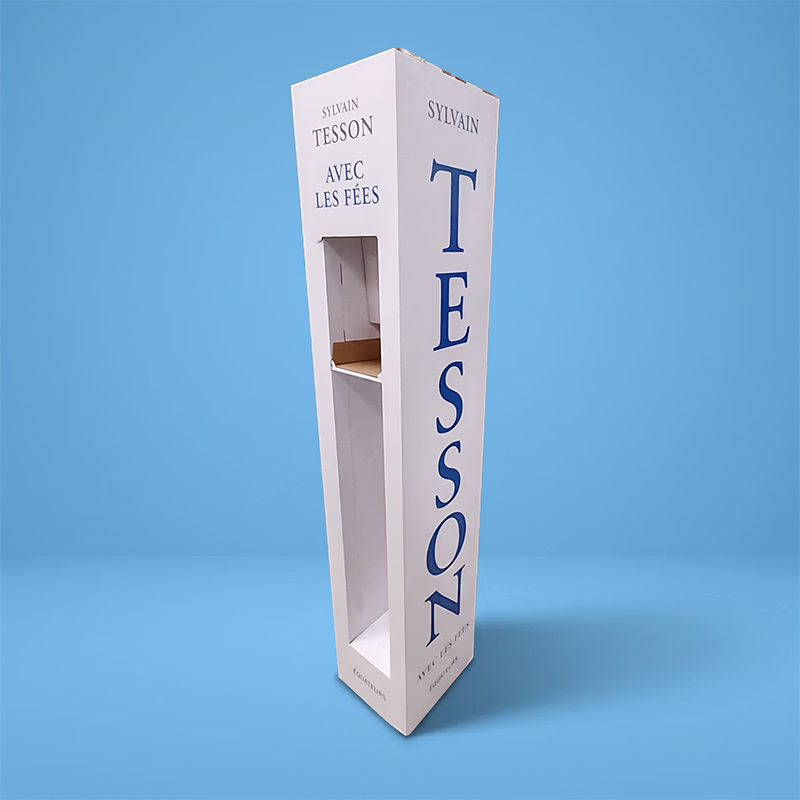 Colonne de sol en carton stockeuse
