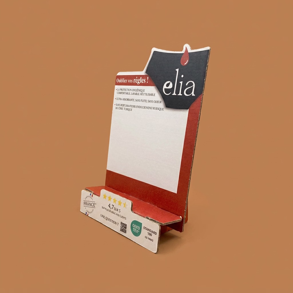 Glorifier de comptoir carton pour ELIE