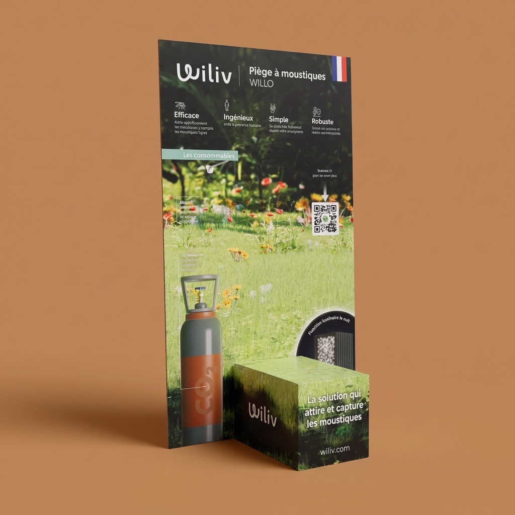 Glorifier de sol carton pour WILIV