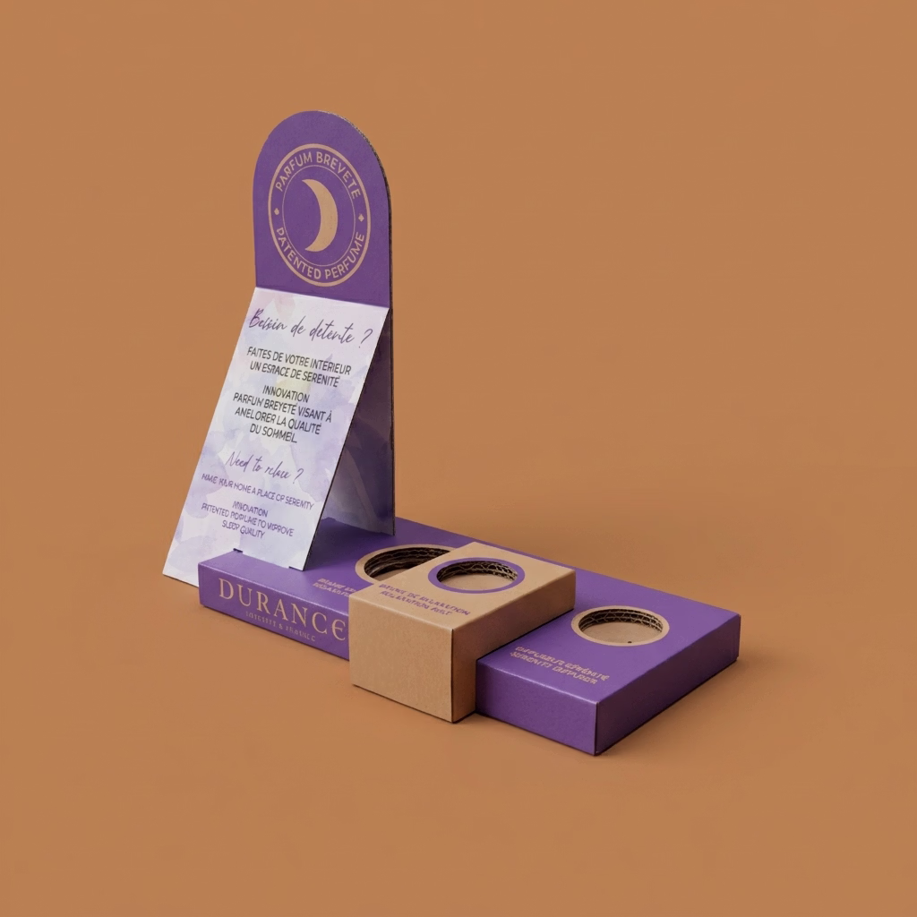 Glorifier de comptoir carton pour DURANCE