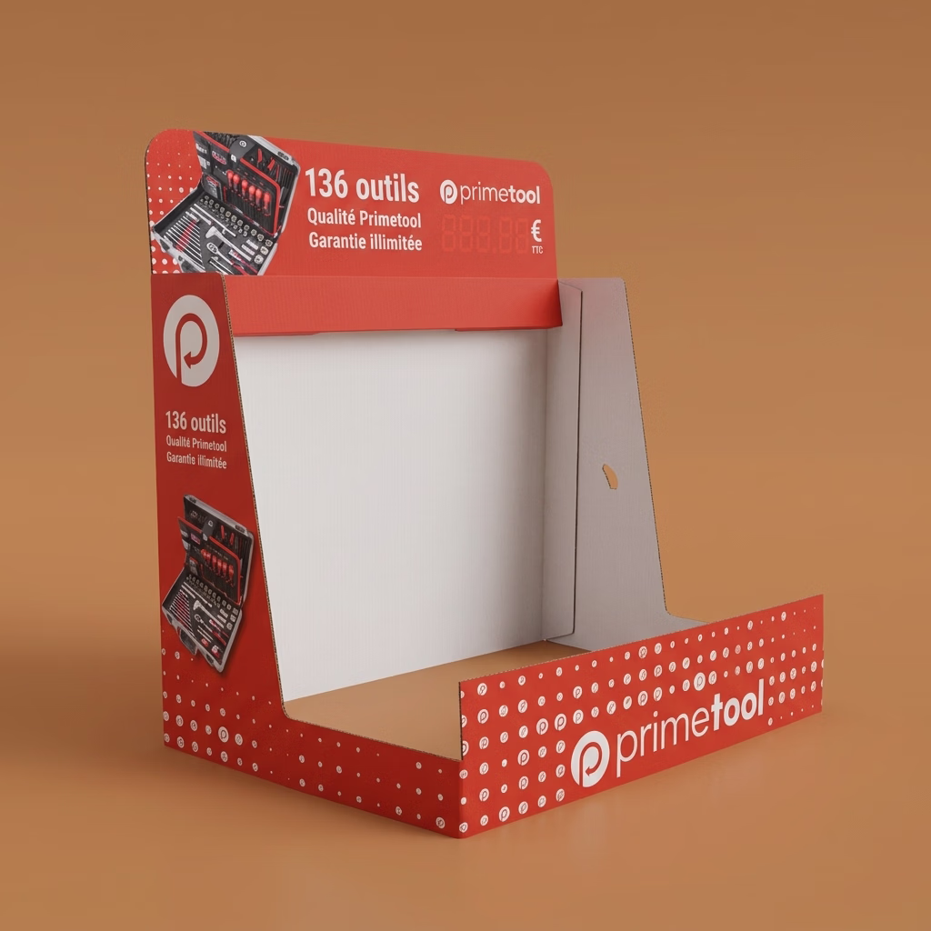 Habillage palette carton