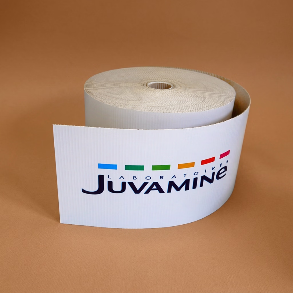 Habillage palette carton - jupe palette en rouleau