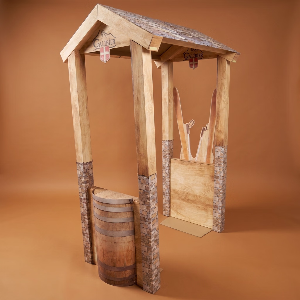 Habillage palette carton
