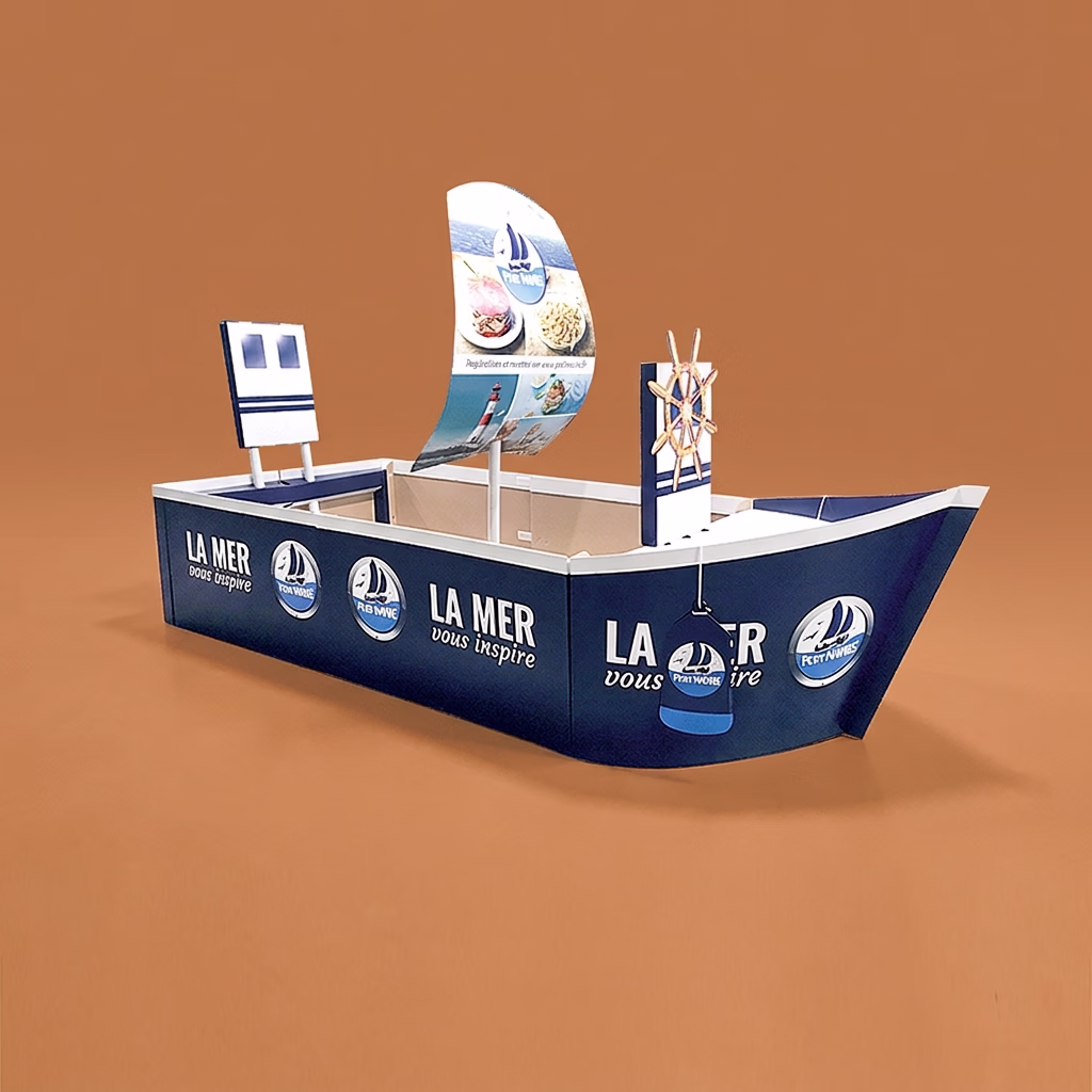 Habillage palette carton