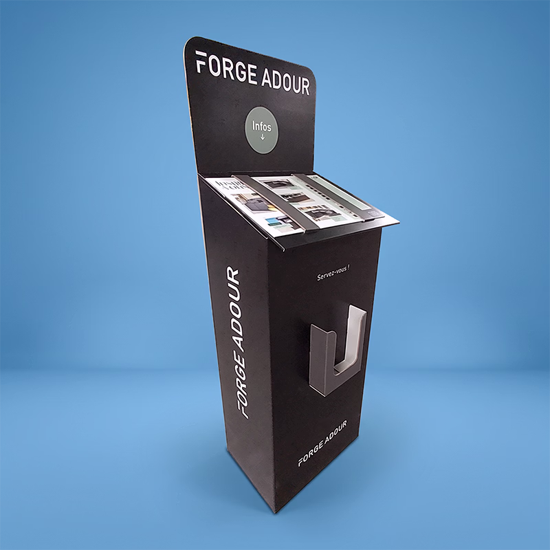 Lutrin carton avec porte leaflet