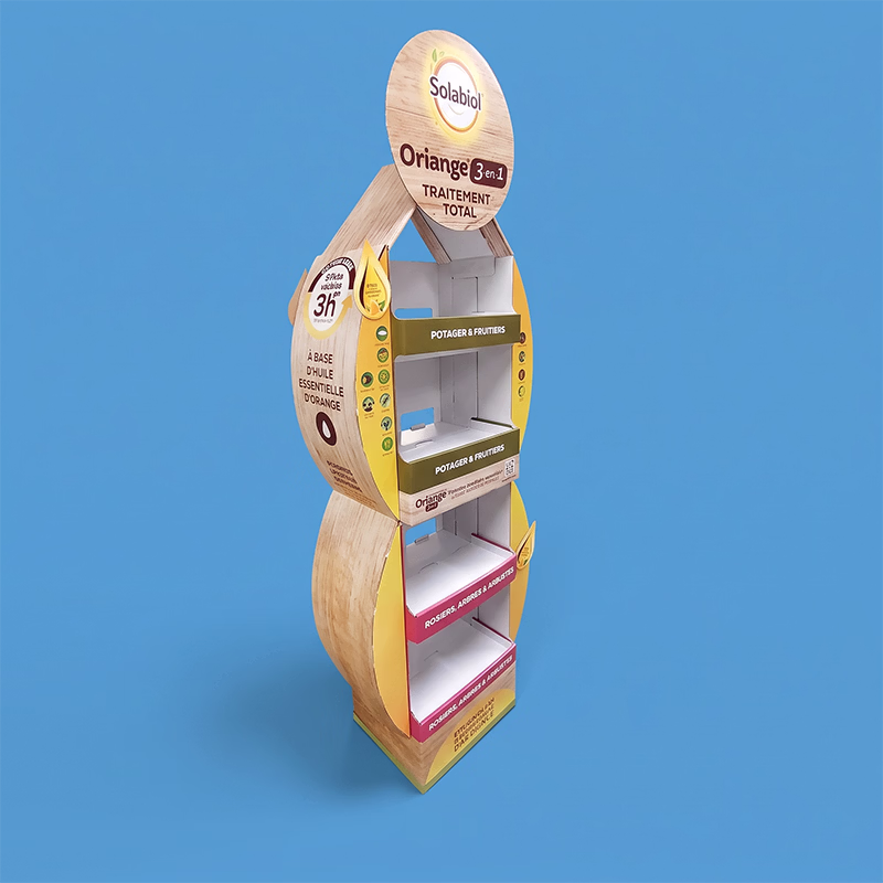 Meuble de sol auto carton théâtralisé