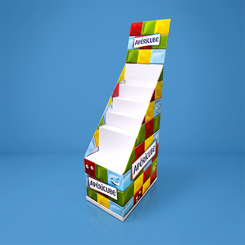 Présentoir de sol carton escalier