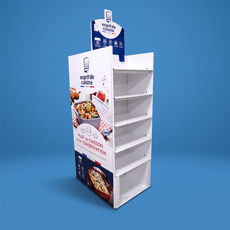 Meuble de sol carton tryptique sur mesure