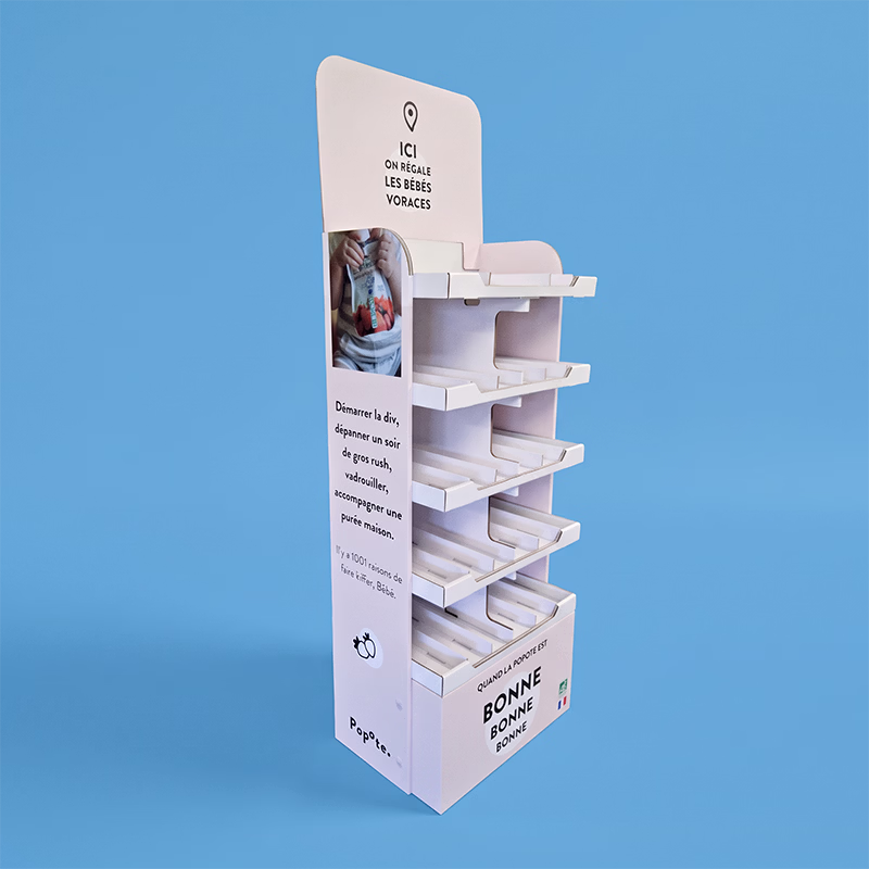 Meuble de sol carton tryptique sur mesure