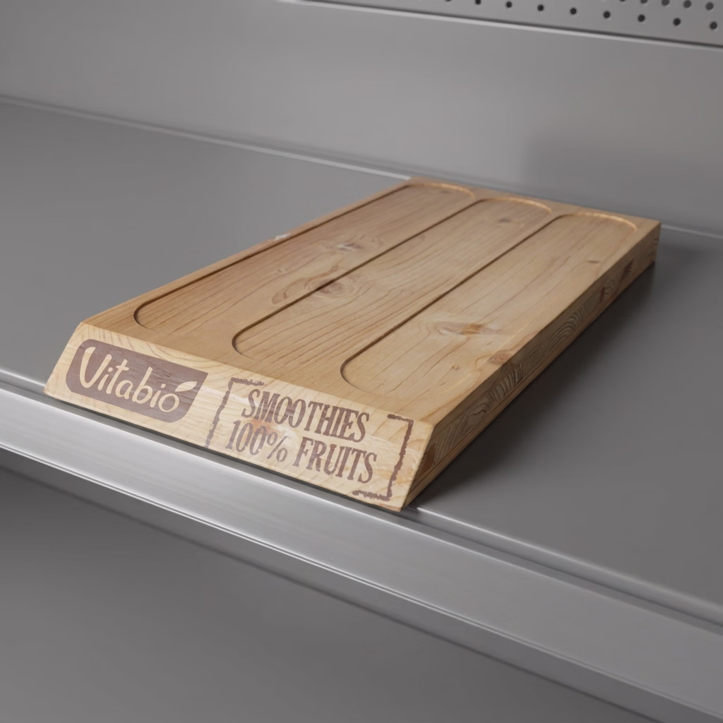 Plateau linéaire en bois