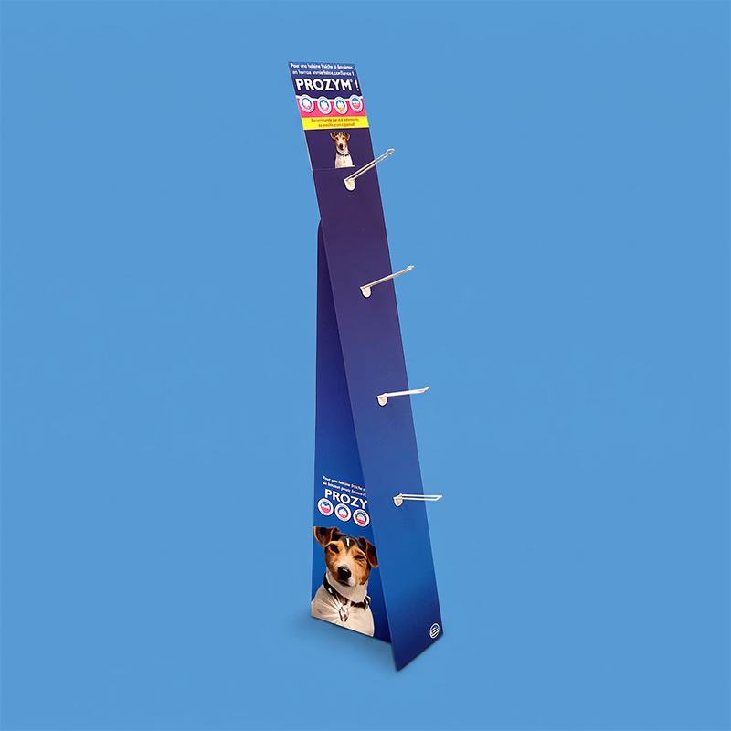 Présentoir de sol carton à broches