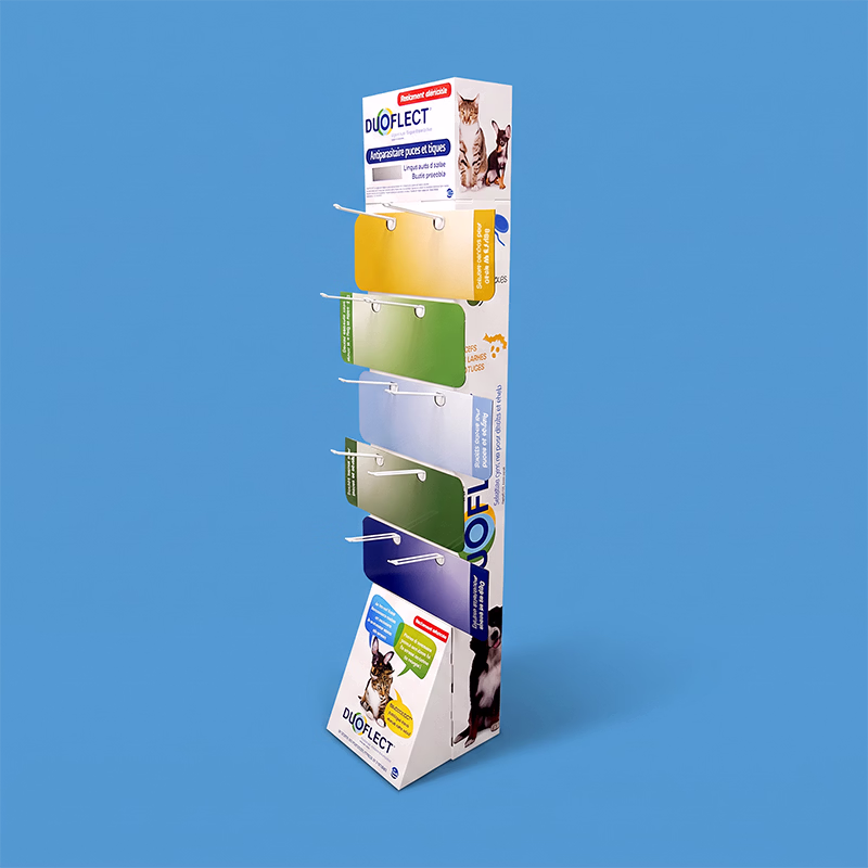 Présentoir de sol carton à broches