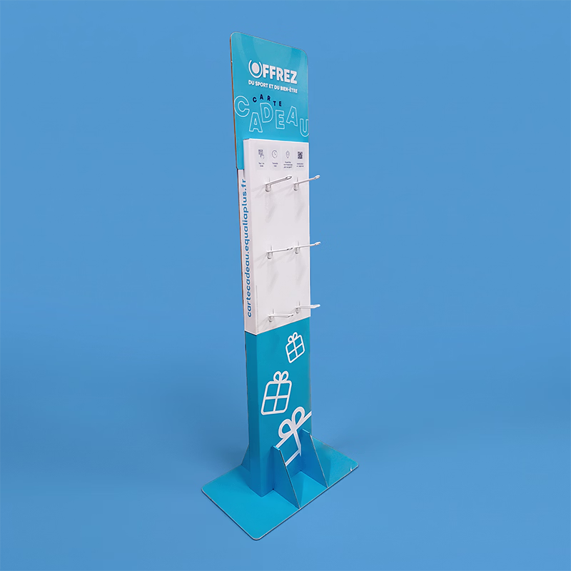 Présentoir de sol carton à broches