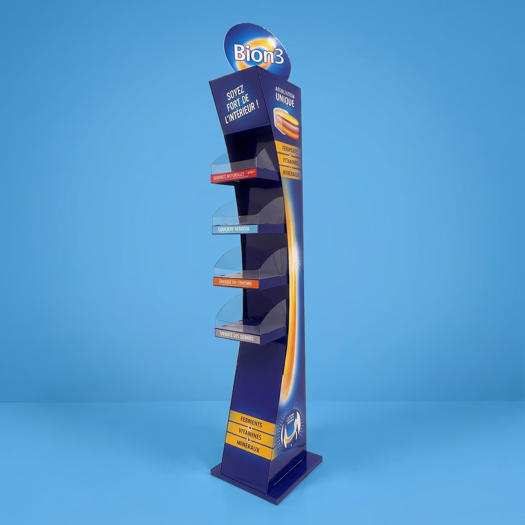 Colonne étagères de sol carton