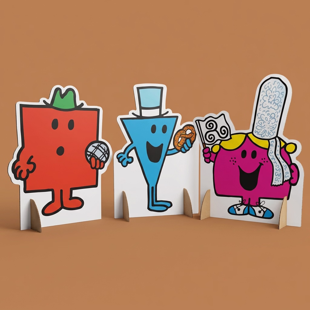 Panneau de comptoir carton silhouetté