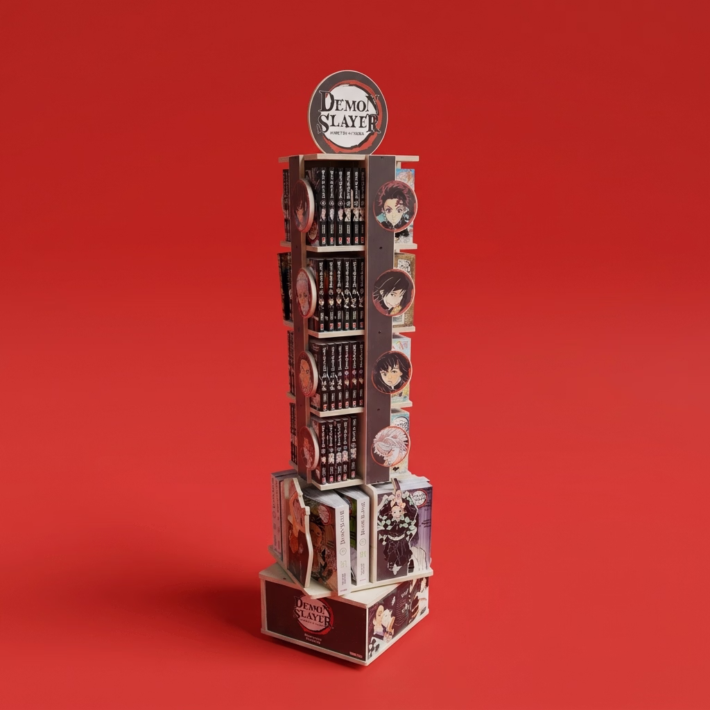 Colonne bois tourniquet