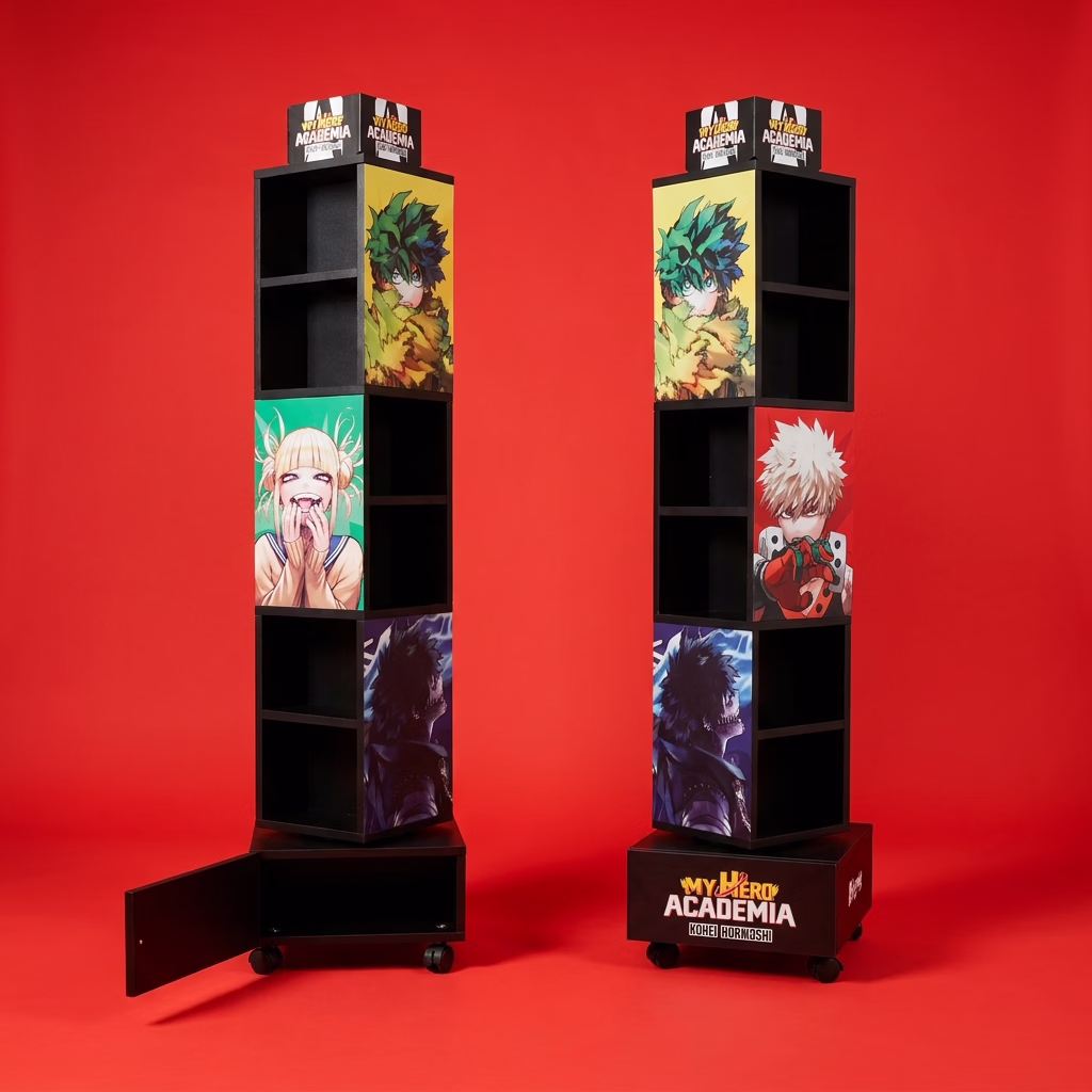 Colonne bois tourniquet