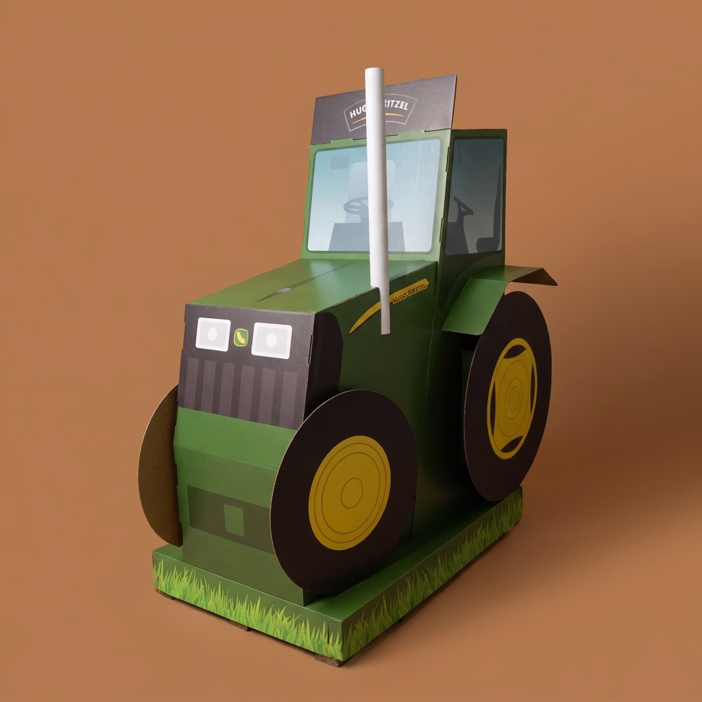 Tracteur en carton