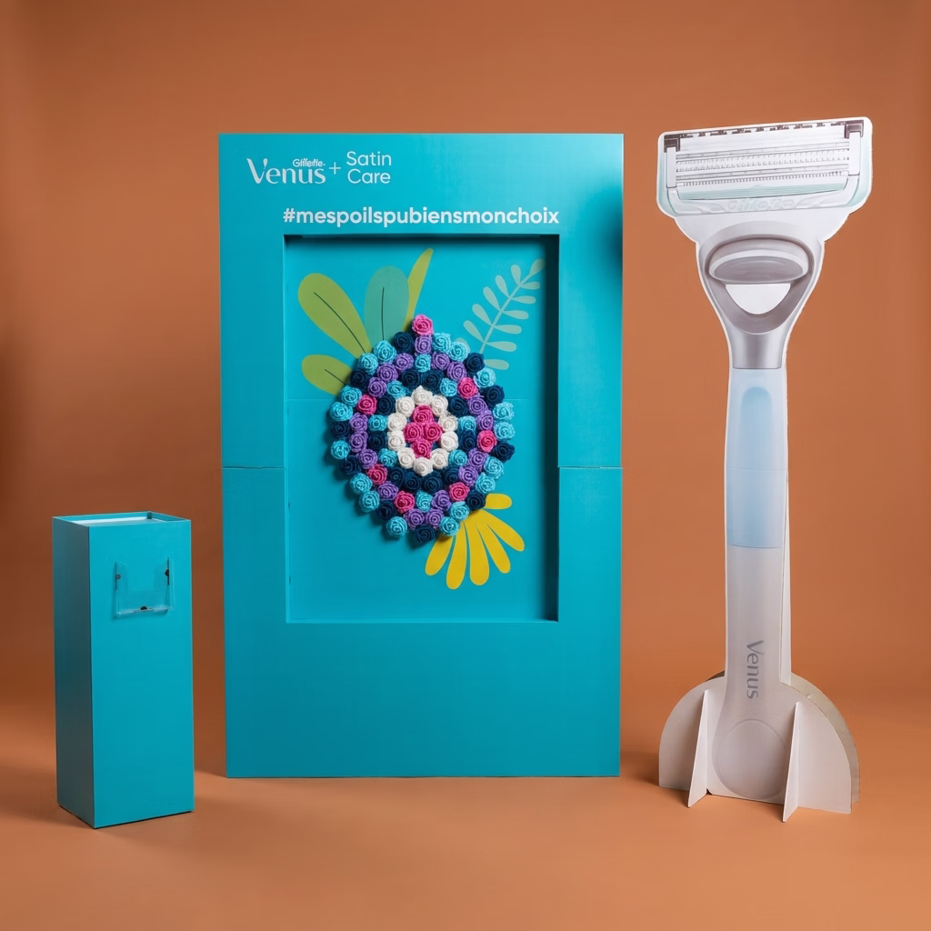 Théâtralisation pour Gillette Venus