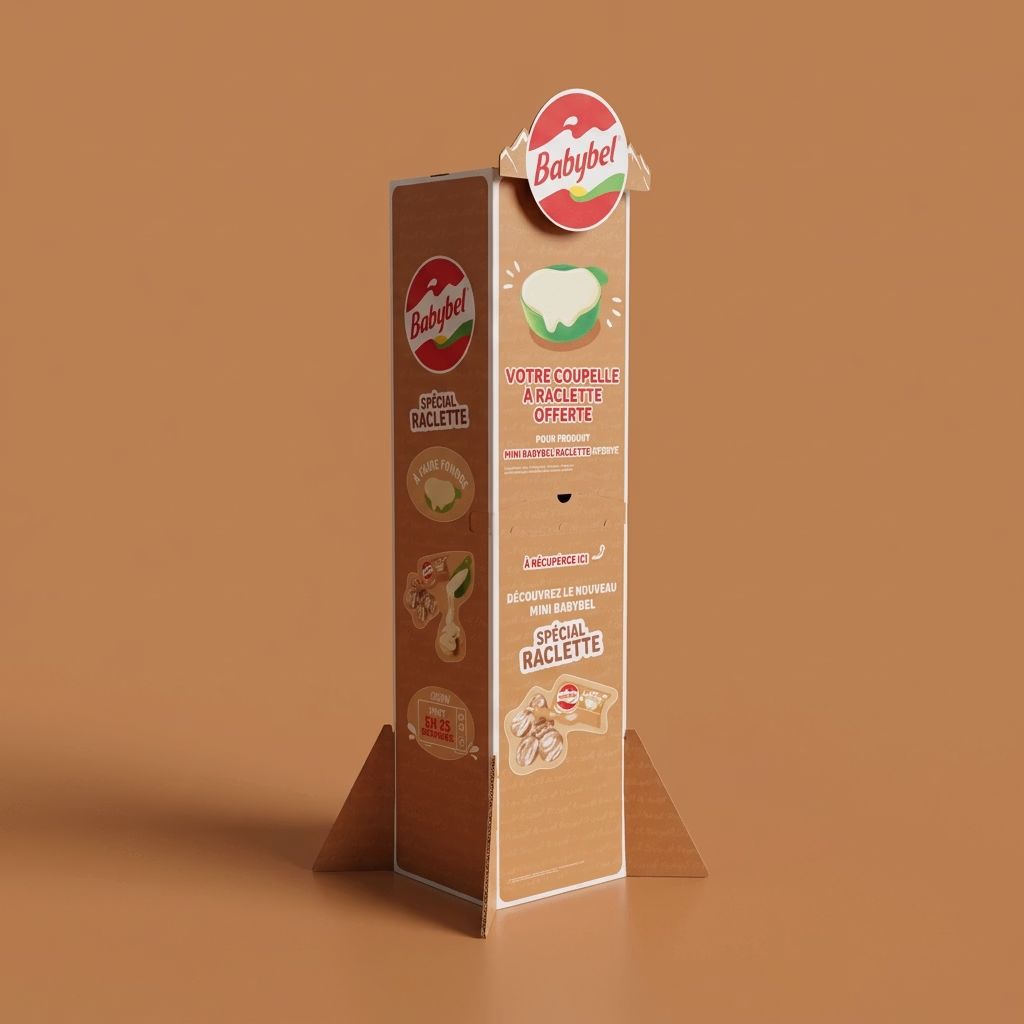 Totem carton carré