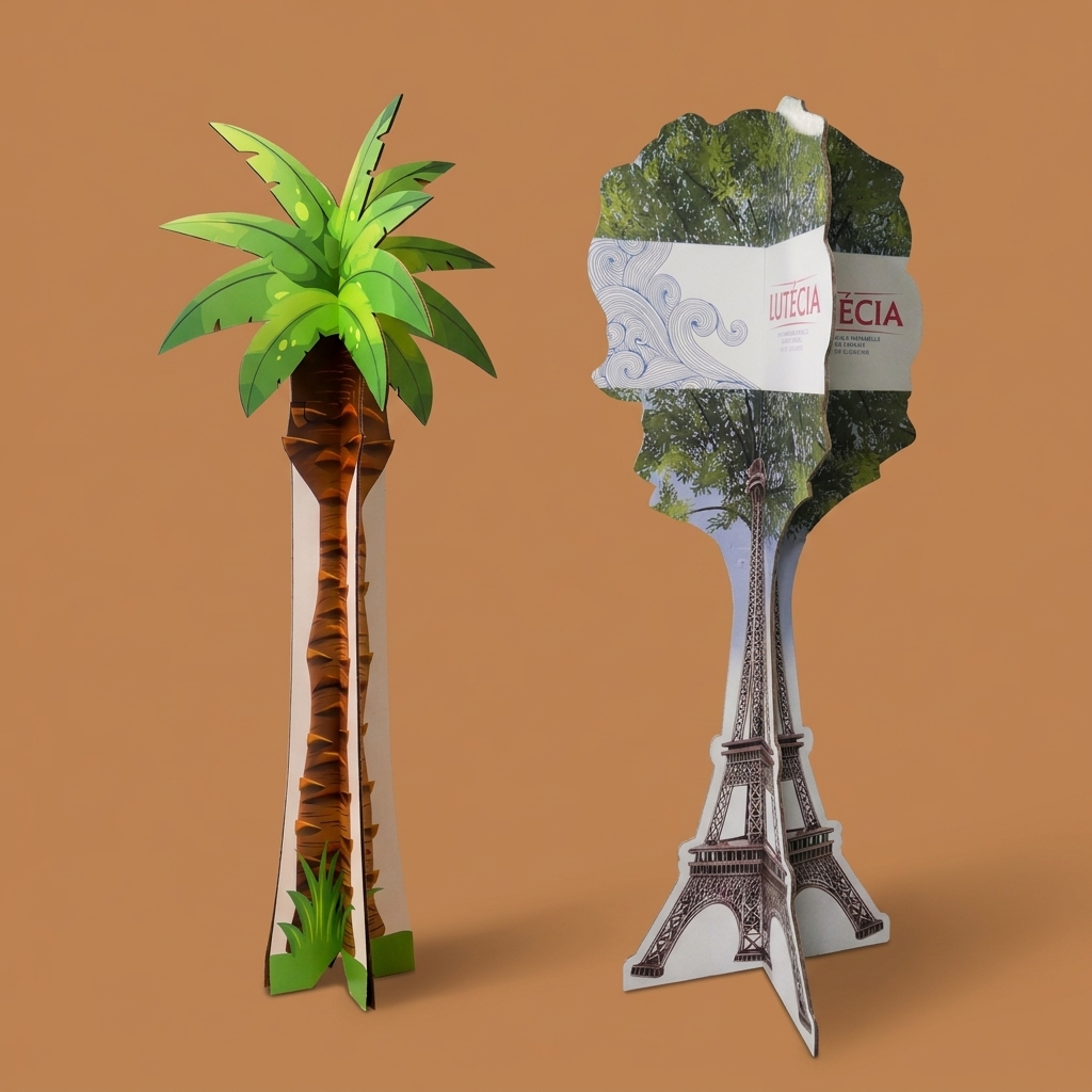 Totem carton croisillons