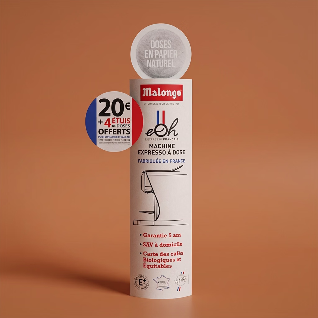 Totem carton elliptique