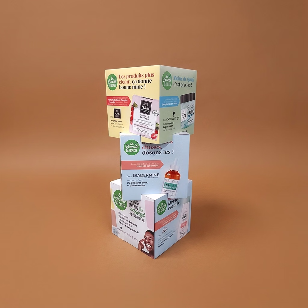 Totem cube imprimé