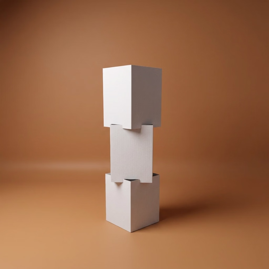 Totem cubes éco-conçu